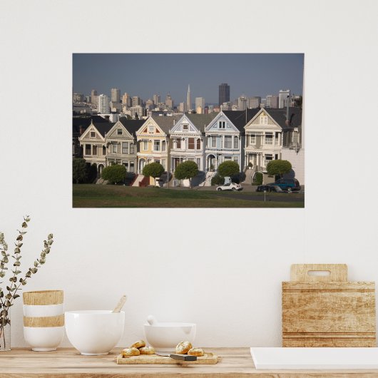 Viktorianische Häuser Poster (Küche)