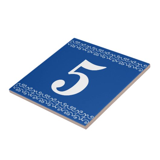 Viktorianische Hausnummer Fliese (Seite)