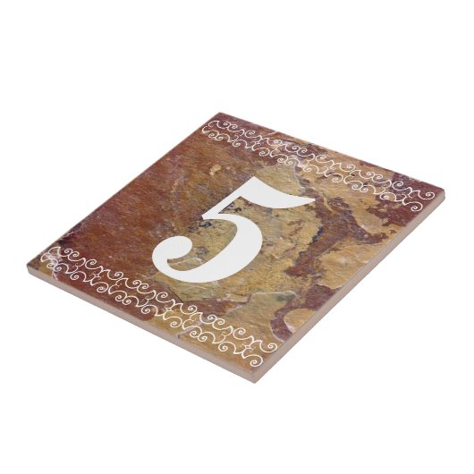 Viktorianische Hausnummer-Fliese Fliese (Seite)