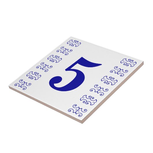 Viktorianische Hausnummer-Fliese Fliese (Seite)