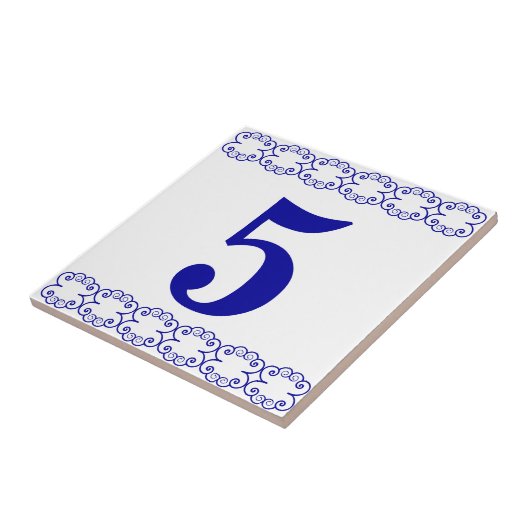 Viktorianische Hausnummer-Fliese Fliese (Seite)