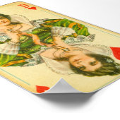 Viktorianische Herzkönigin Poster (Ecke)