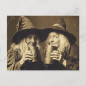 Viktorianische Hexe Sepia Portrait Stil 10 Postkarte (Vorderseite)