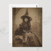 Viktorianische Hexe Sepia Portrait Stil 6 Postkarte (Vorne/Hinten)