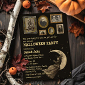 Viktorianische Hexe Vintage Oddities Halloween-Par Einladung