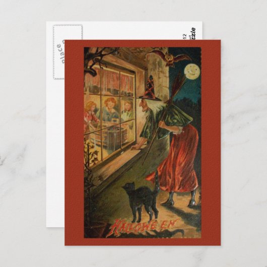 Viktorianische Hexenkalenpostkarte zurückgeben Postkarte (Vorne/Hinten)