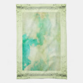 Viktorianische Himmelswolke, aquamarin Geschirrtuch (Vertikal)