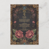 Viktorianische Hochzeit Begleitkarte (Vorderseite)