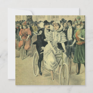 Viktorianische Hochzeit Braut und Bräutigam Termin Einladung