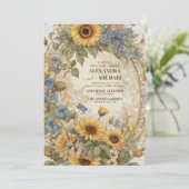 Viktorianische Hochzeit Einladung (Stehend Vorderseite)