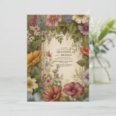 Viktorianische Hochzeit Einladung (Stehend Vorderseite)