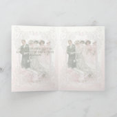 Viktorianische Hochzeit - Grußkarte Karte (Innenseite)