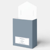 Viktorianische Hochzeit in Blau mit weißen Blume Geschenkschachtel (Geöffnet)