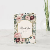 Viktorianische Hochzeit in Rosa und Gold Ankündigung (Vorderseite)