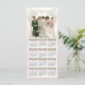 Viktorianische Hochzeit - Kalenderkarte (Stehend Vorderseite)
