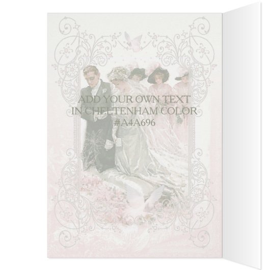 Viktorianische Hochzeit - Notecard (Innen (Links))