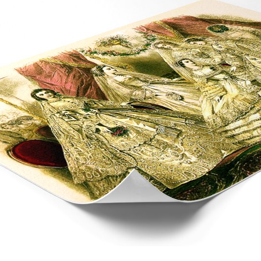 Viktorianische Hochzeit Poster (Ecke)