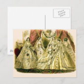 Viktorianische Hochzeit Postkarte (Vorne/Hinten)