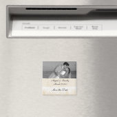 Viktorianische Hochzeit Speichern Sie das Date Mag Magnet (In Situ (Geschirrspüler))