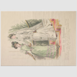 Viktorianische Hochzeit Vintage französische Mode  Seidenpapier