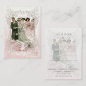 Viktorianische Hochzeit - Visitenkarte (Vorne/Hinten)