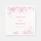 Viktorianische Hochzeit von Napkins in französisch Serviette (Vorderseite)