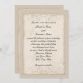 Viktorianische Hochzeits-Einladung Einladung (Vorne/Hinten)