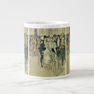 Viktorianische Hochzeitsbraut und Bräutigam frisch Jumbo-Tasse
