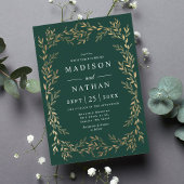 Viktorianische Hochzeitseinladung von Floral Gold Einladung