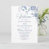 Viktorianische Hochzeitsfeier Programm (Stehend Vorderseite)