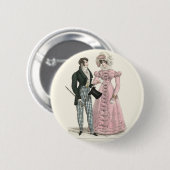 Viktorianische Hochzeitsfrau Dressy Fashion Button (Vorne & Hinten)