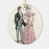 Viktorianische Hochzeitsfrau Dressy Fashion Keramik Ornament (Links)