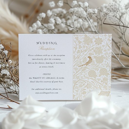 Viktorianische Hochzeitskarte Begleitkarte