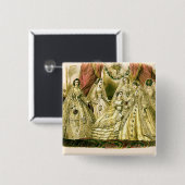 Viktorianische Hochzeitskunstdruckkleidung Button (Vorne & Hinten)