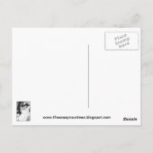 Viktorianische Hochzeitspostkarte Postkarte (Rückseite)