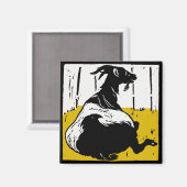 Viktorianische Holzfällermagnete Magnet (Vorderseite/Rückseite)