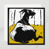 Viktorianische Holzfällerziegen Ankündigung (Vorne/Hinten)