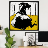 Viktorianische Holzfällerziegen Poster (Heimbüro)