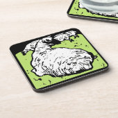 Viktorianische Holzfällschaf im Untersetzer (Linke Seite)