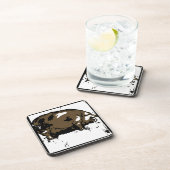 Viktorianische Holzfällschweine im Untersetzer (Rechte Seite)