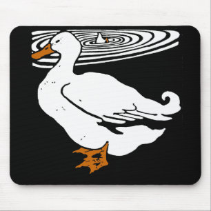 Viktorianische Holzschnitt-Enten-Mauspad Mousepad