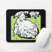 Viktorianische Holzschnitt Schafmousepad Mousepad (Mit Mouse)