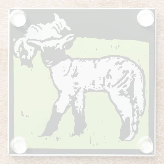 Viktorianische Holzschnitzel Glasuntersetzer (Rückseite)