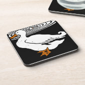 Viktorianische Holzschnitzenten auf Untersetzer (Linke Seite)