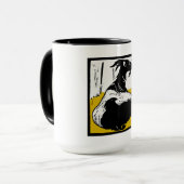 Viktorianische Holzziege auf Tasse (Vorderseite Links)