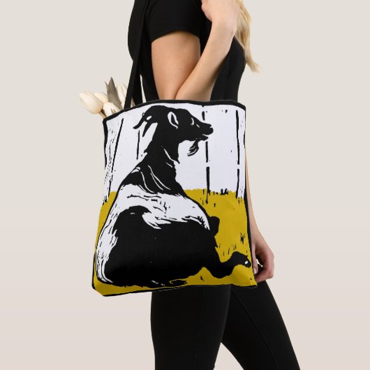 Viktorianische Holzziege Tasche (Von Nahem)