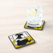 Viktorianische Holzziegen auf dem Untersetzer (Rechte Seite)