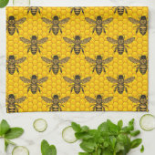 Viktorianische Honigbienen Geschirrtuch (Gefaltet)