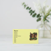 Viktorianische House-Visitenkarte Visitenkarte (Stehend Vorderseite)