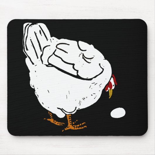 Viktorianische Hühnerhenne und Eiermousepad Mousepad (Vorne)